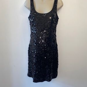 JS Boutique Black Sequin Cocktail Dress